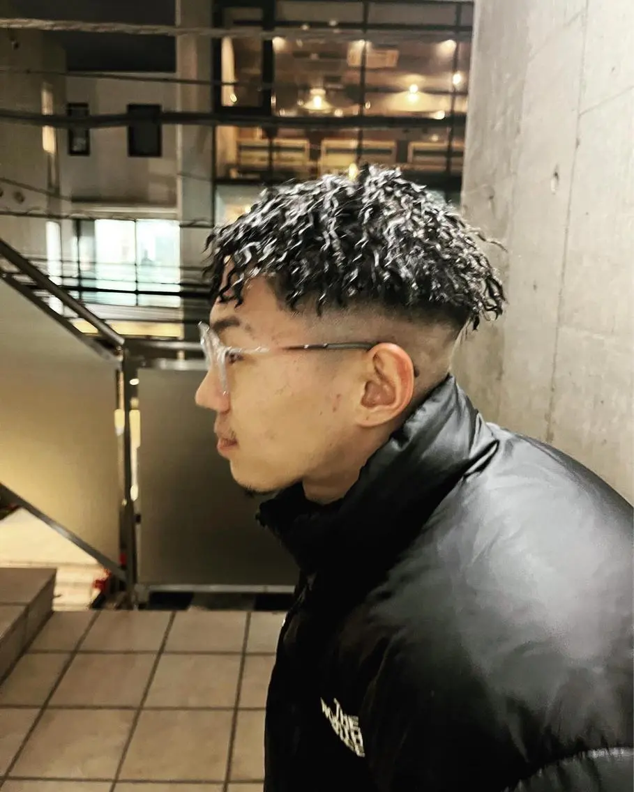 ショート カラー パーマ ヘアアレンジ メンズ 💎髪質改善特化💎 RUITOのヘアスタイル