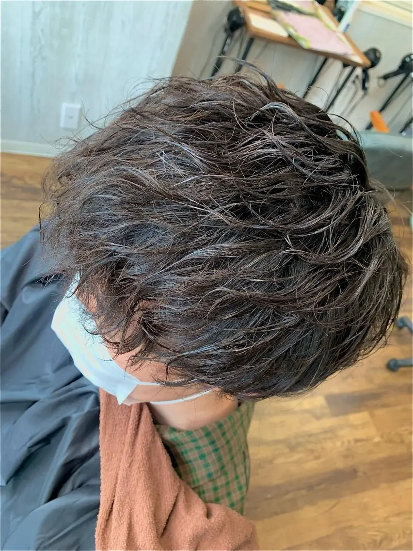 パーマ メンズ メンズパーマ スパイラルパーマ カット パーマ VIE.ORNER 浦安店 三上真弥のヘアスタイル