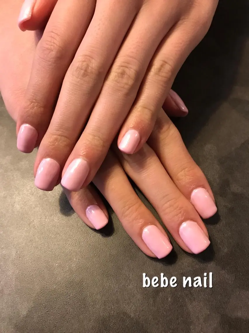 ネイル ジェルネイル ワンカラーネイル パラジェル ハンドネイル Ann nailのネイルデザイン