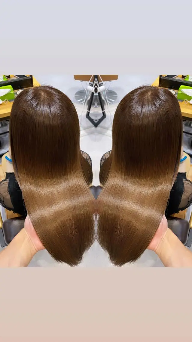 セミロング カラー パーマ ヘアアレンジ メンズ キッズ ネイル マツエク・マツパ アクアカラー 髪質改善 トリートメント 新宿/髪質改善/ 美髪矯正✨浅江通友のヘアスタイル