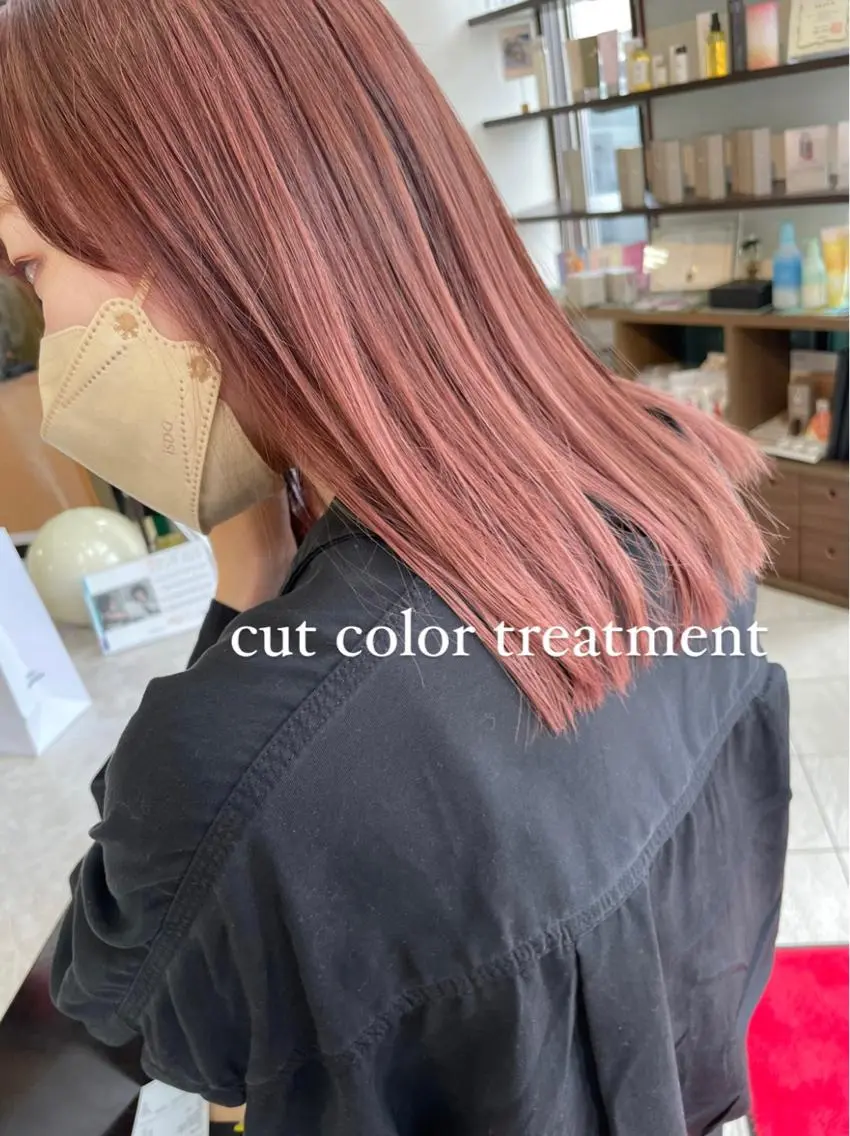 セミロング カラー カット ヘアカラー トリートメント コレットヘアー 田中アヤノのヘアスタイル