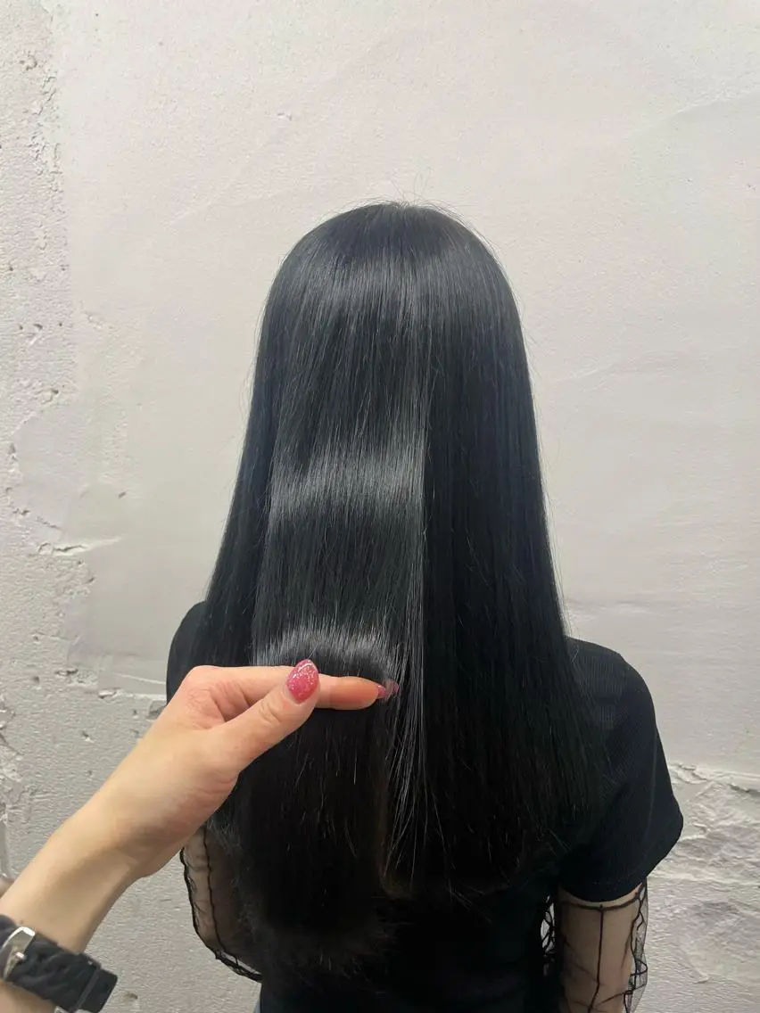 ロング カラー アッシュ アッシュグレー バレイヤージュ ミストバング ダブルカラー ヘアカラー トリートメント ヘッドスパ 🧡艶髪/エクステ 🫧🧡YUKI❄️のヘアスタイル