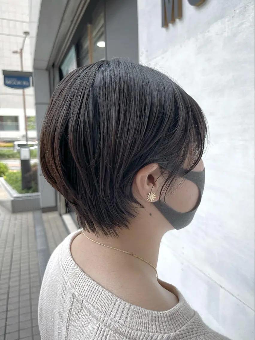 ショート カラー ハンサムショート ショートヘア カット ヘアカラー トリートメント Zina天王寺 CHIAKIのヘアスタイル