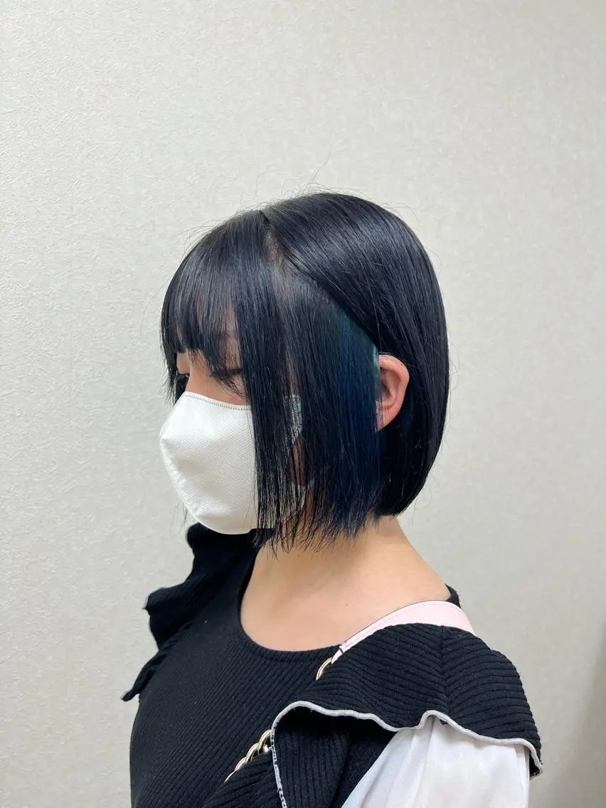 ミディアム あおい/透明感 ハイトーン 似合わせのヘアスタイル