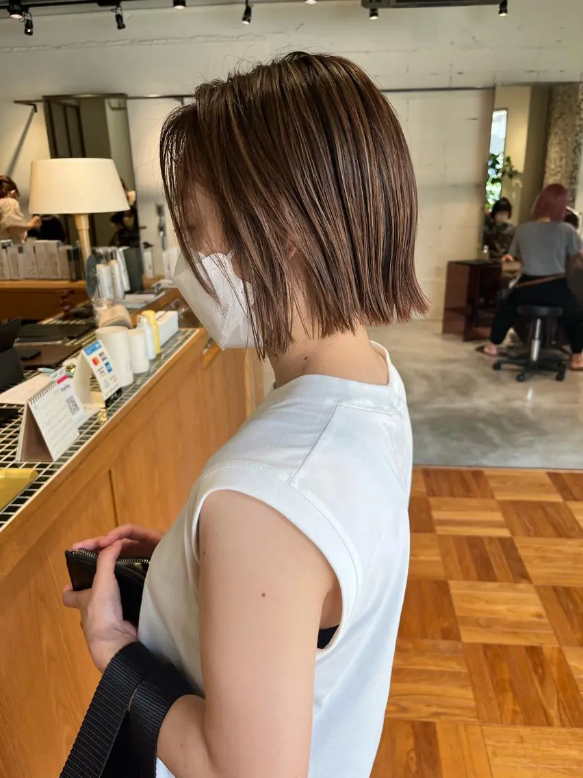 カラー ベージュカラー 川田 愛美のヘアスタイル