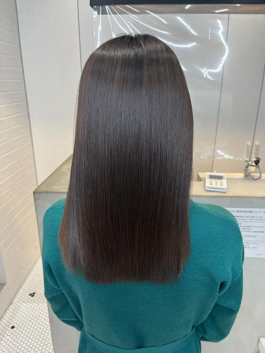 ミディアム カット 縮毛矯正 トリートメント 【髪質改善特化･ 福田航洋】のヘアスタイル