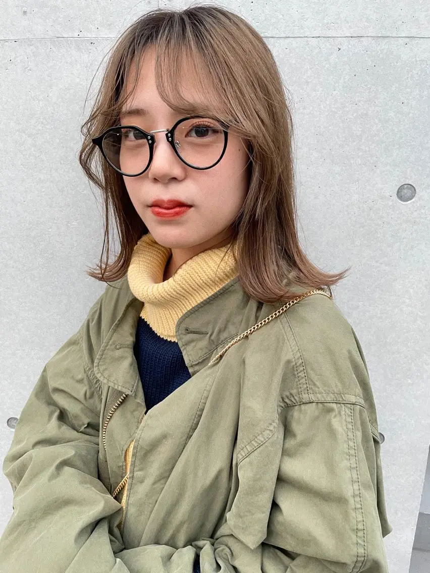 ミディアム カラー ブリーチ ヘアカラー トリートメント センスをお届けします 大谷将生infpのヘアスタイル