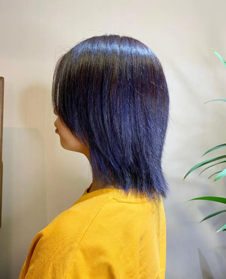 ミディアム ヘアカラー ゆうき あすかのヘアスタイル