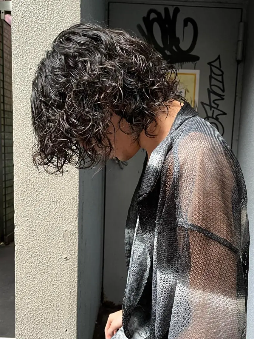 セミロング カラー パーマ ヘアアレンジ メンズ ヘアカラー トリートメント 💎髪質改善特化💎 RUITOのヘアスタイル