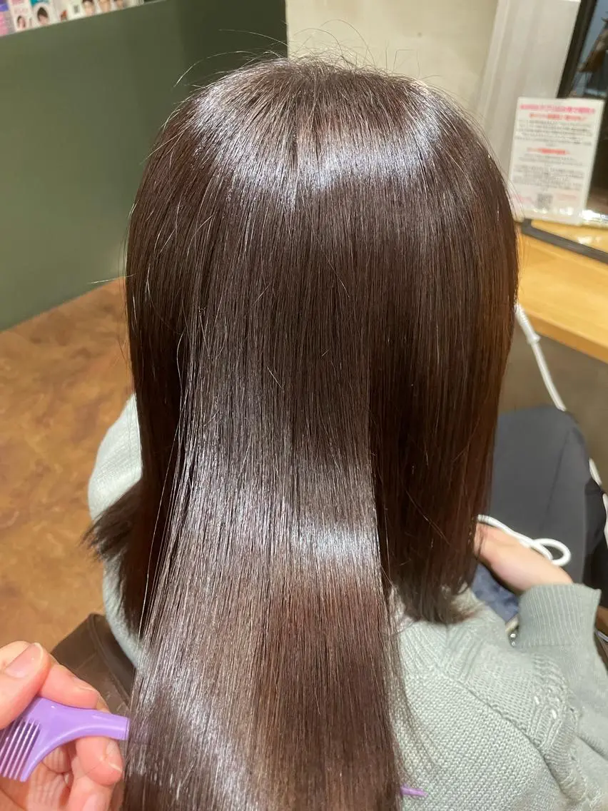 セミロング カラー ヘアカラー ROPE🫧 フウカのヘアスタイル