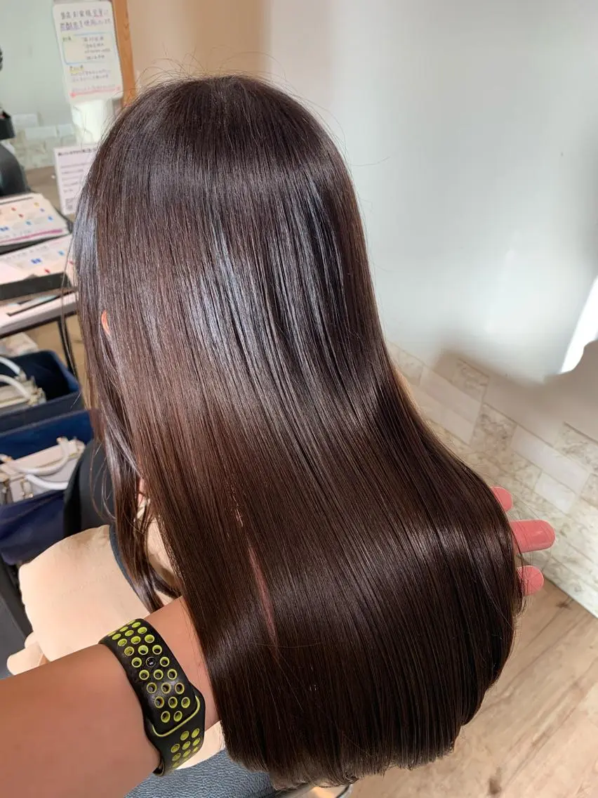 セミロング カラー カット トリートメント 大久保 隆蔵のヘアスタイル