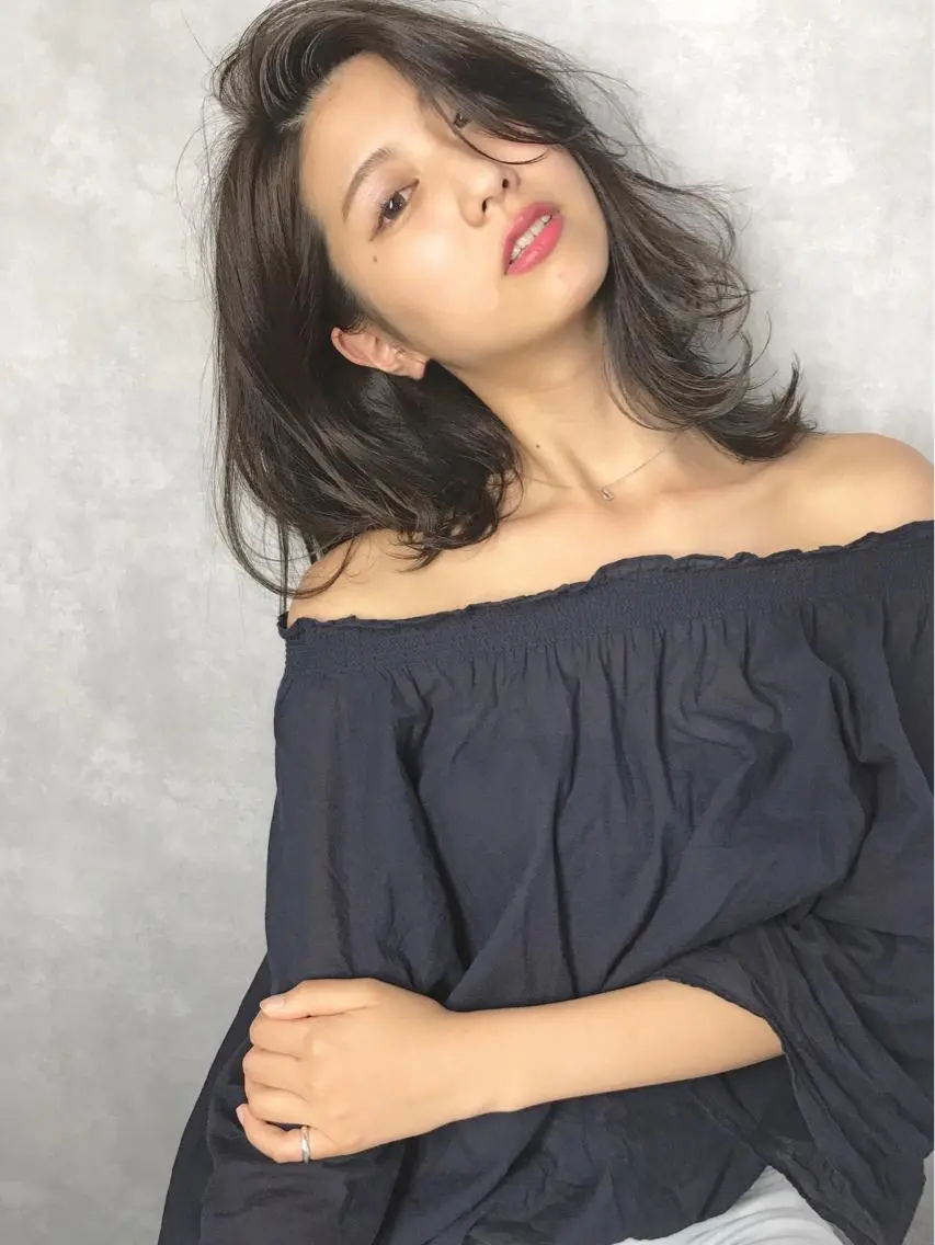 ミディアム カラー TOMOYA/ ショート、レイヤーのヘアスタイル