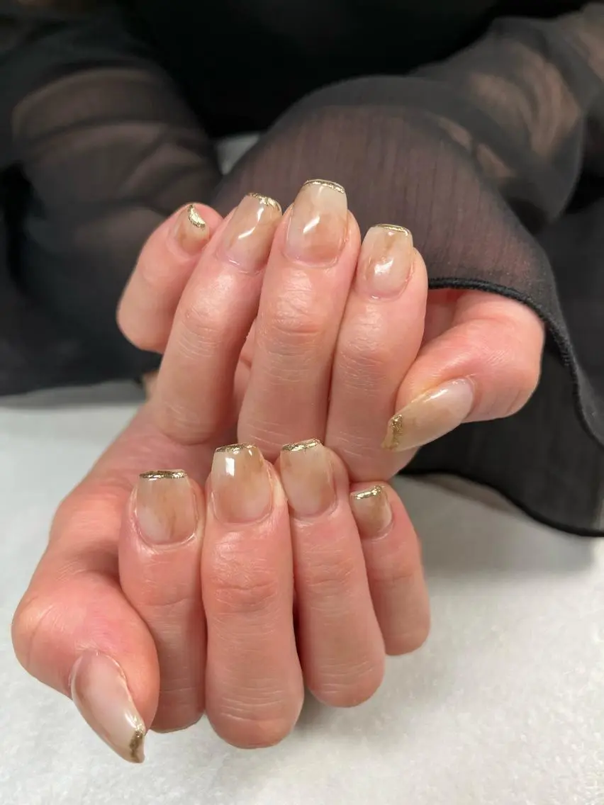 ネイル ニュアンスネイル SAKU nail 作島茜のネイルデザイン