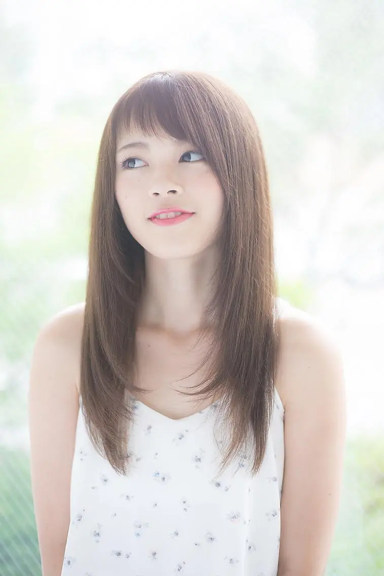 セミロング カラー カット ヘアカラー 鶴田 連のヘアスタイル