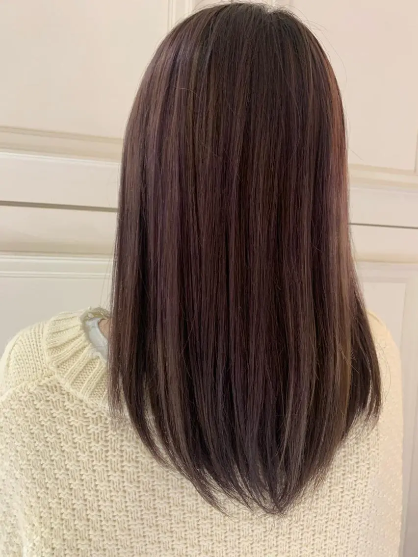 セミロング 田中 未澪のヘアスタイル