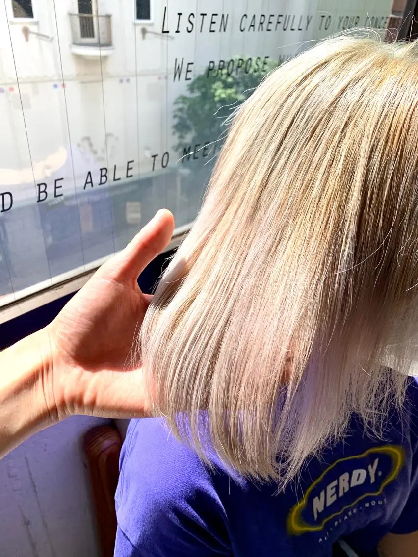 ショート カラー ベージュカラー ダブルカラー ホワイトベージュ ヘアカラー トリートメント 💛丁寧さNo.🥇 🧸片山智裕💛のヘアスタイル