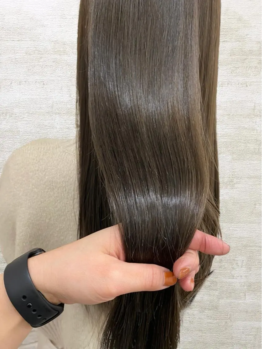 ロング 髪質改善 縮毛矯正 トリートメント ヘアカラー トリートメント 髪質改善&ヘアケア 永山若奈のヘアスタイル