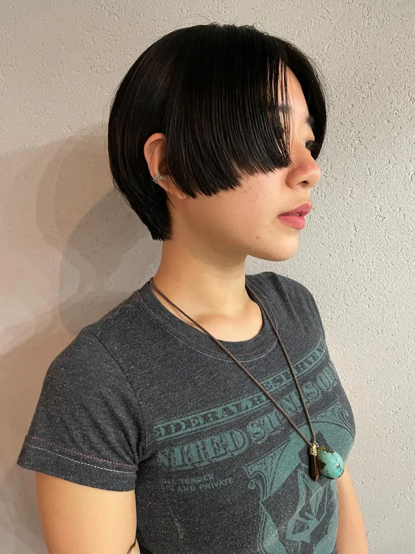 ショート カラー 吉田一輝 外国人パーマのヘアスタイル
