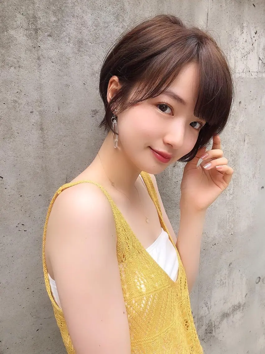 ショート カラー ショートヘア 韓国ヘア特化型美容師 カワノマイ🇰🇷のヘアスタイル