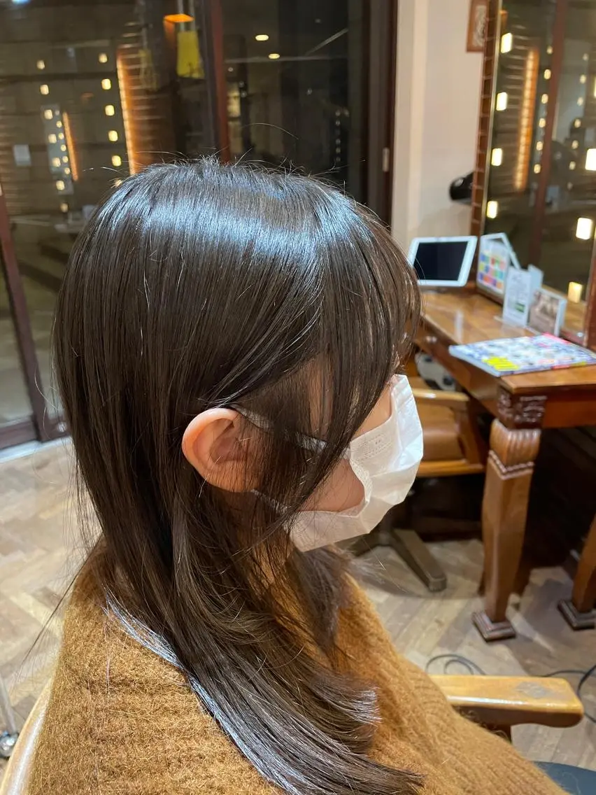 ミディアム サイドバング stylist YUTOのヘアスタイル