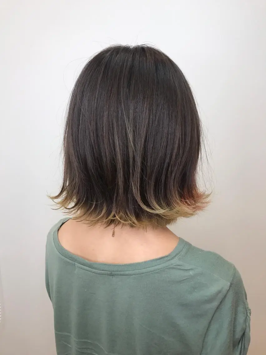 ショート カラー カット ヘアカラー 湯浅 了一のヘアスタイル