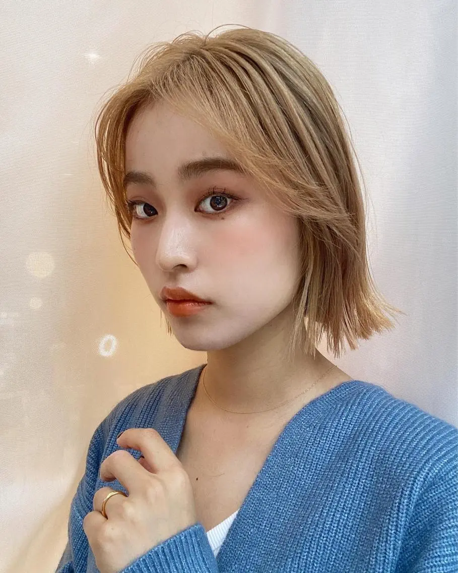 ショート ボブ レイヤー専門家 ダブルカラー修のヘアスタイル