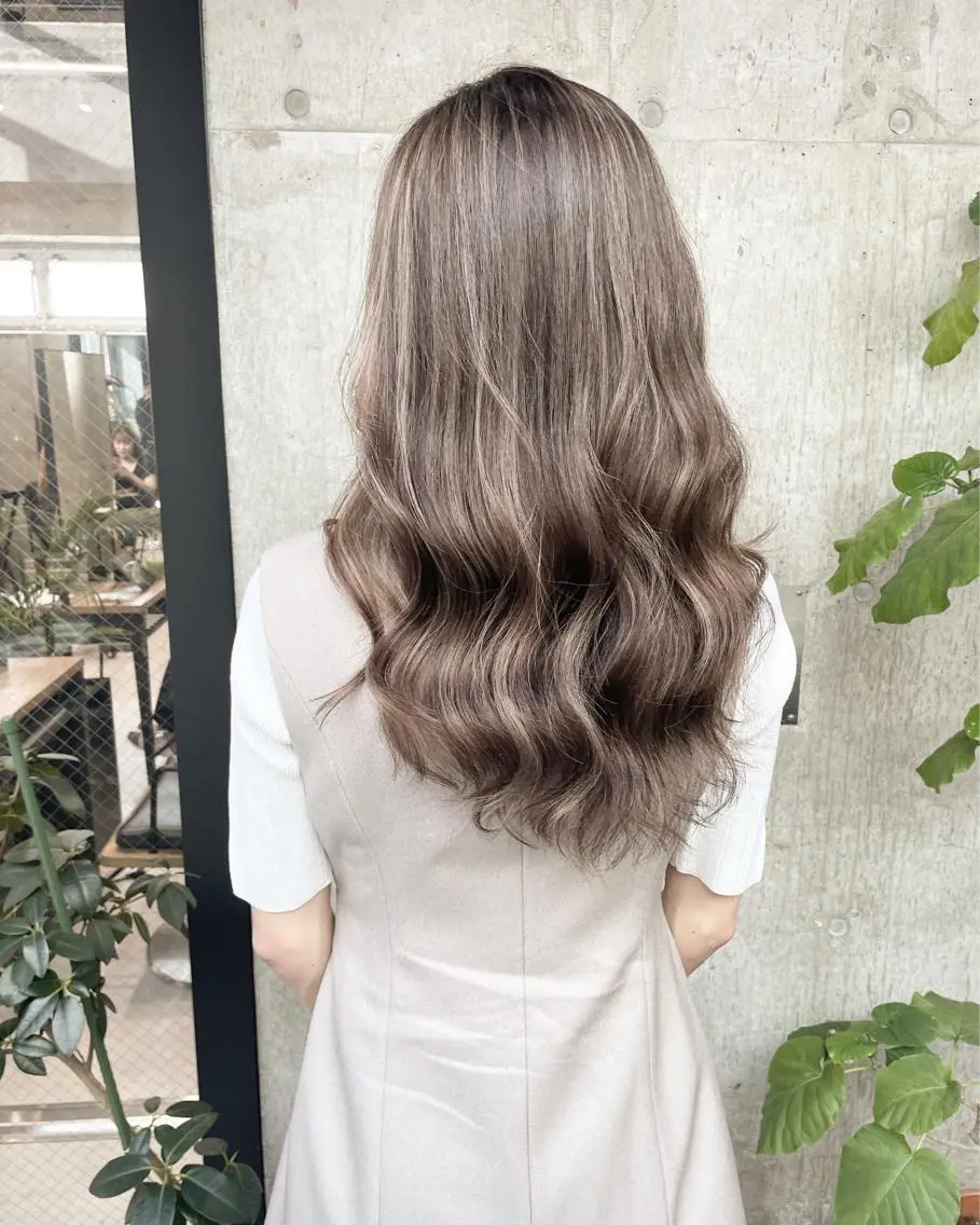 ロング カラー ヘアアレンジ ヘアカラー TATSUYA アートディレクターのヘアスタイル