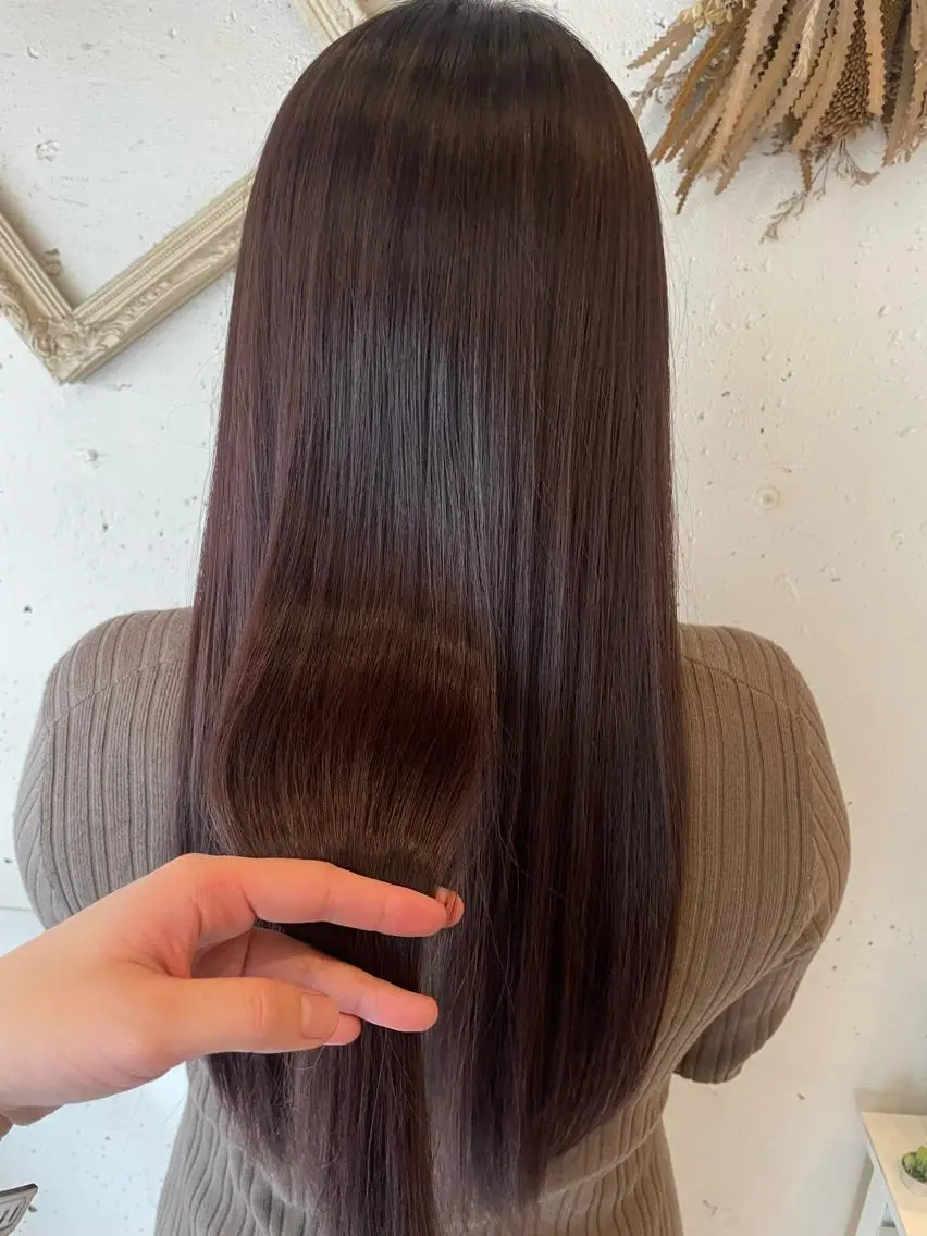 ロング カラー ヘアカラー トリートメント いまじゅく あおいのヘアスタイル