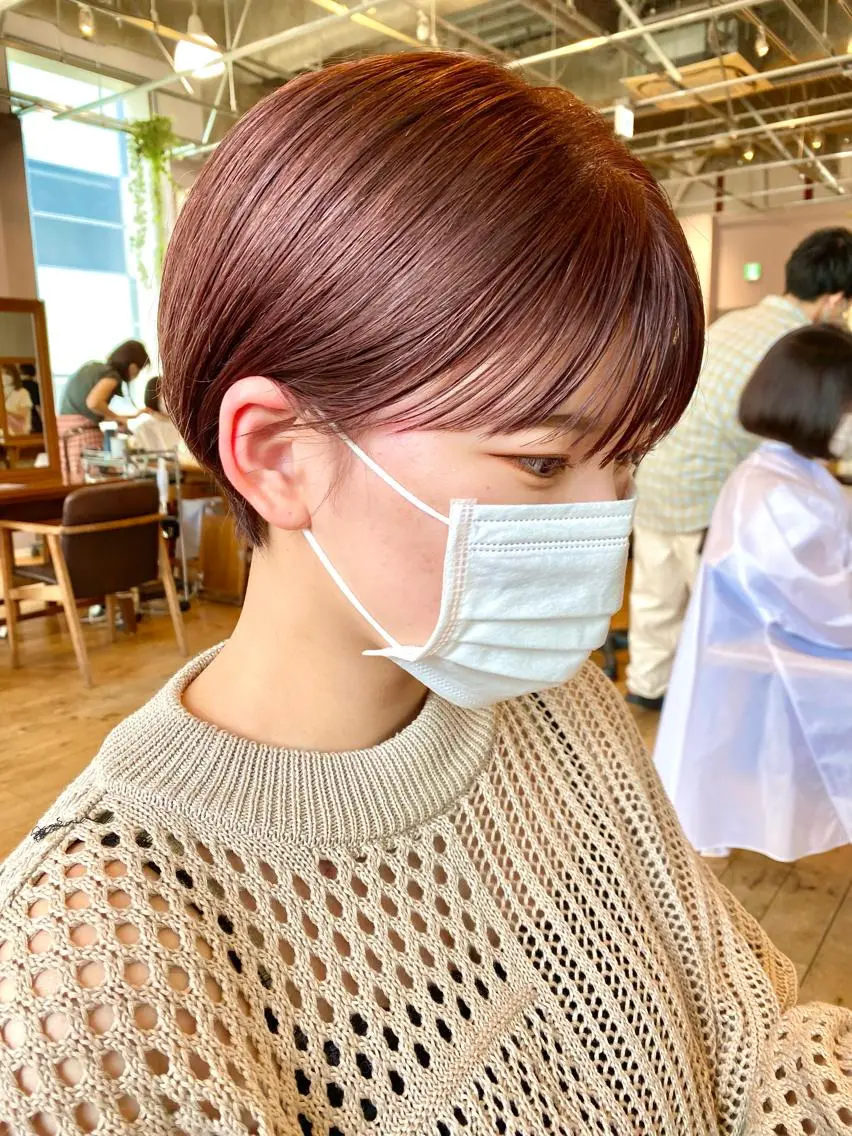 カラー ベージュカラー ピンクカラー ピンクベージュ GARDEN今野佑哉 似合わせカット銀座のヘアスタイル