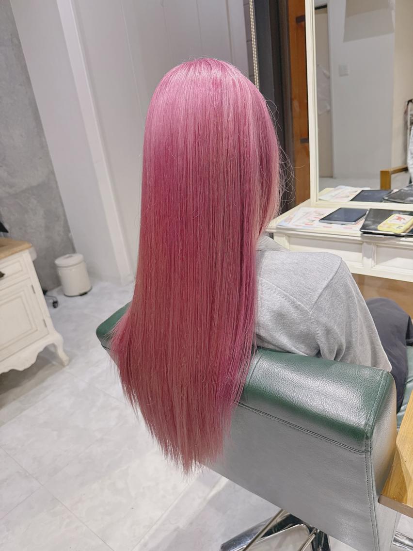 ロング カラー ブリーチ デザインカラー ダブルカラー ハイトーンカラー ロング 🪐原宿/ハイトーン /デザインカラー🪐のヘアスタイル