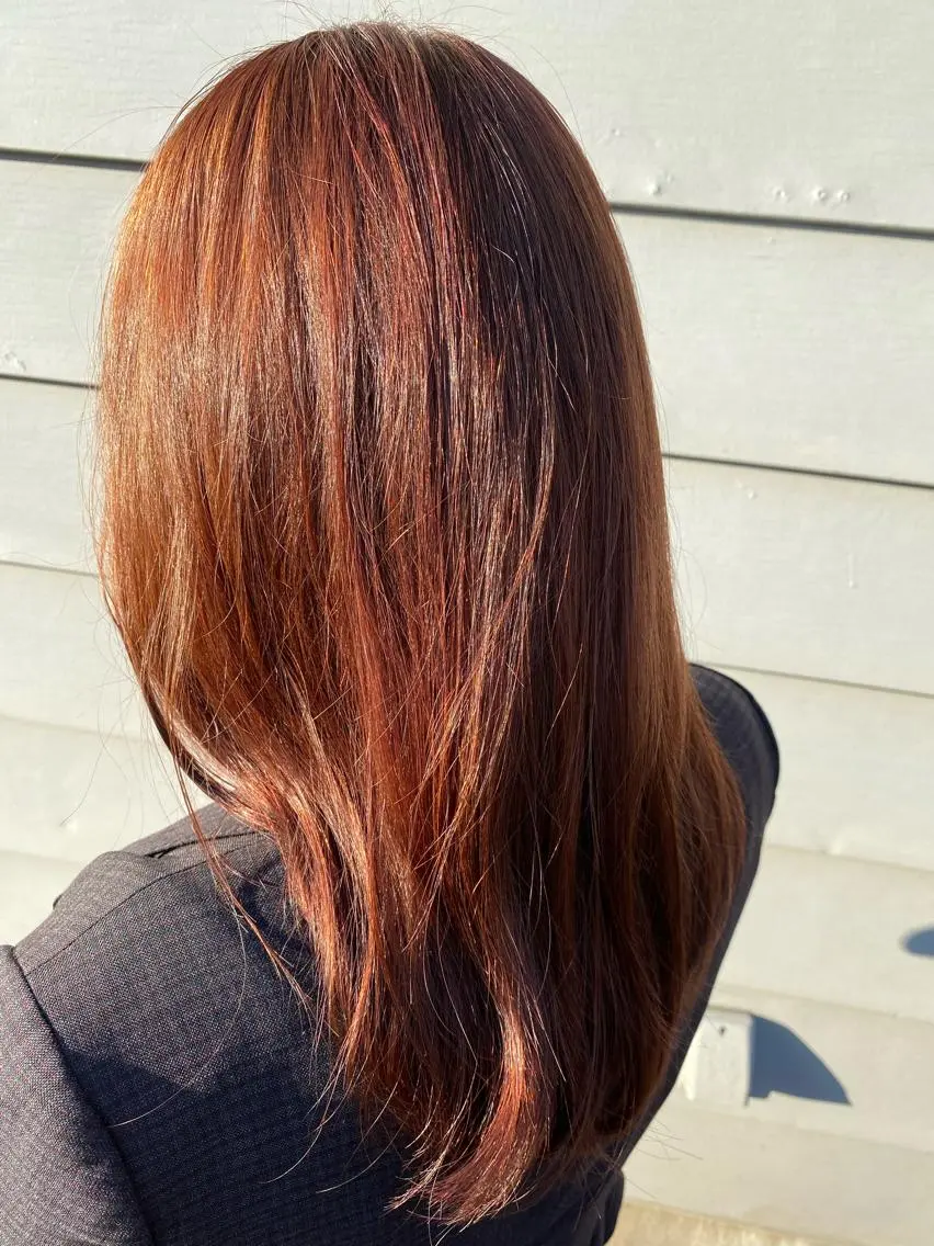 セミロング カラー ヘアカラー Kazaoka Saraのヘアスタイル