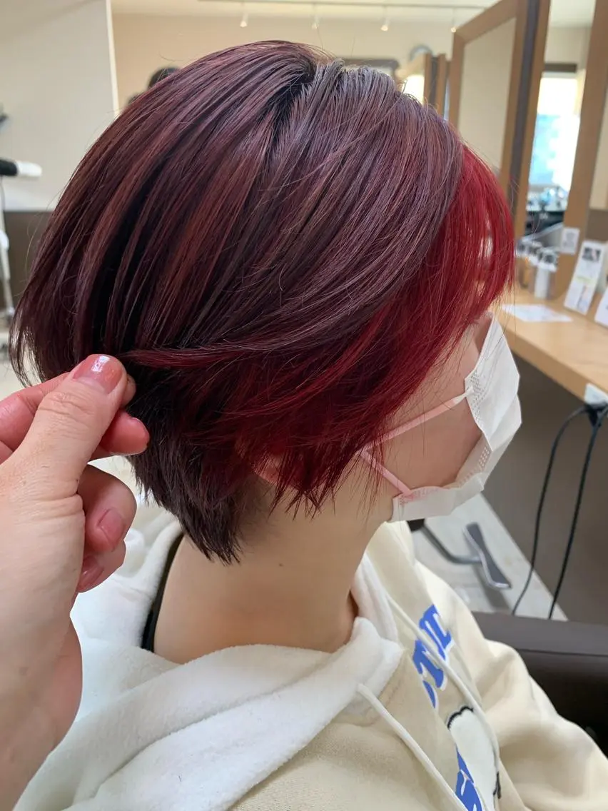 ショート カラー カット ヘアカラー トリートメント Lien 深井店のヘアスタイル
