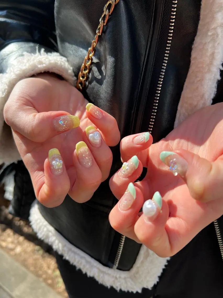 ネイル ハンドネイル 韓国🩶Y2Kネイル 💫くれはのネイルデザイン