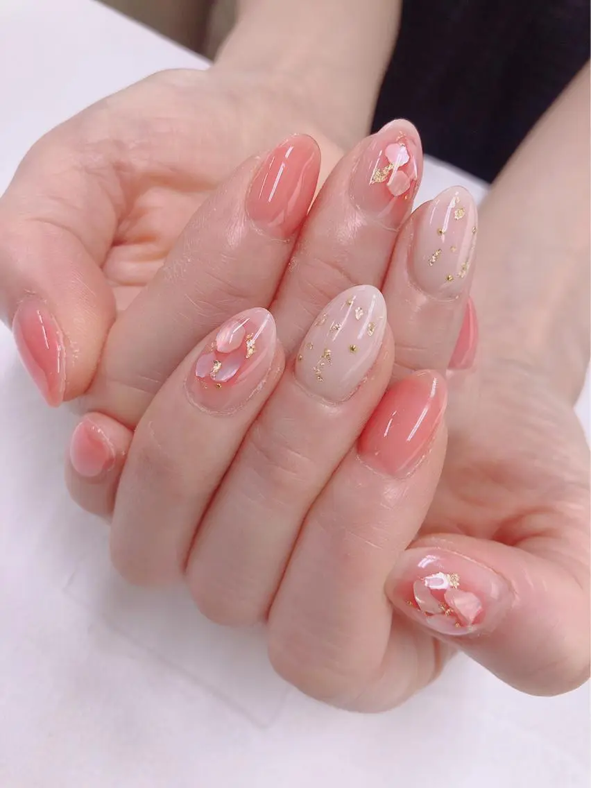 ネイル チークネイル ピンク FASTNAIL PLUS 新宿店のネイルデザイン