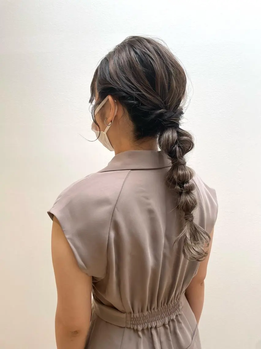 ロング ヘアセット レイヤー/ハイトーン 🫧Erikaのヘアスタイル