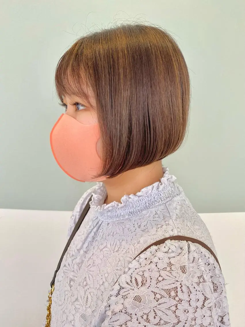 ショート カラー 髪質改善カラー /レイヤーカットのヘアスタイル