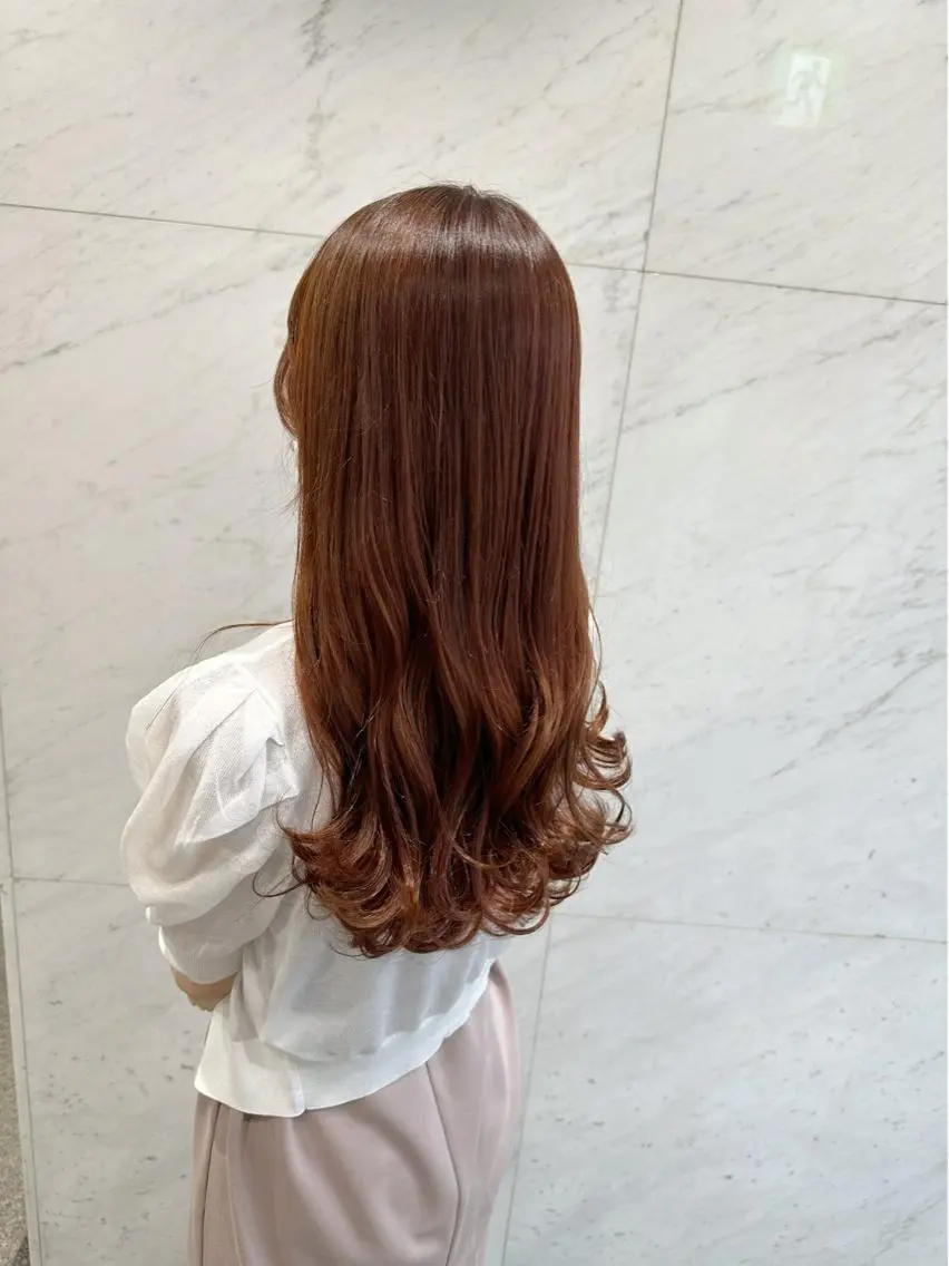ロング カラー パーマ 縮毛矯正 トリートメント 古田 昂也のヘアスタイル