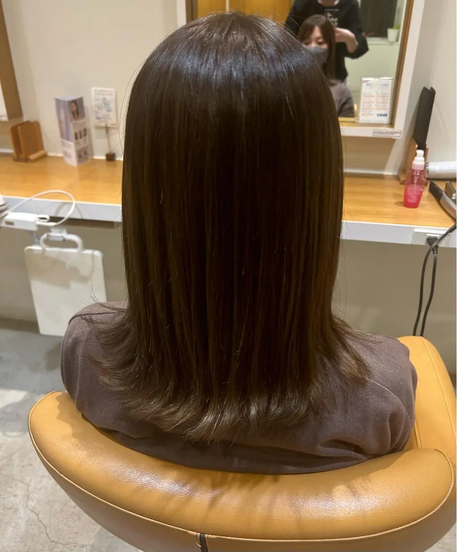 ミディアム トリートメント 吉田 愛花のヘアスタイル