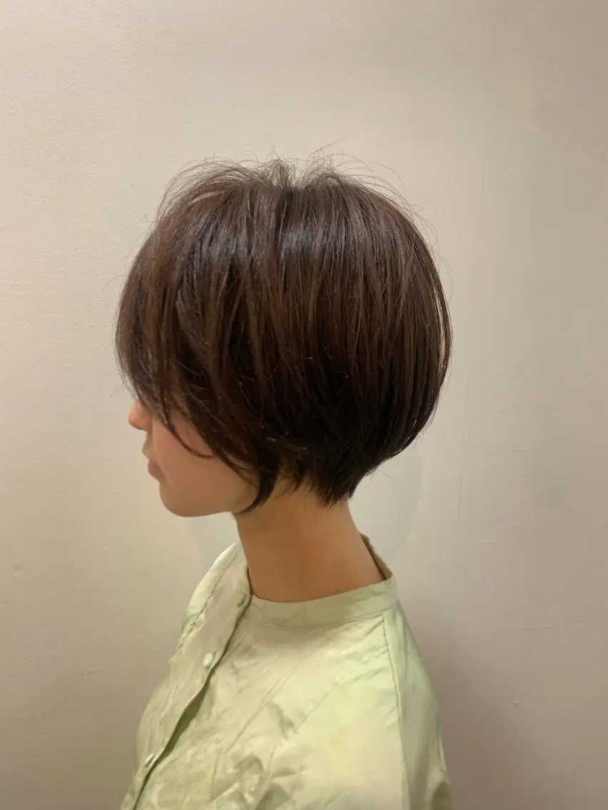 ショート 丸みショート ショートヘア カット 鈴木 優美のヘアスタイル