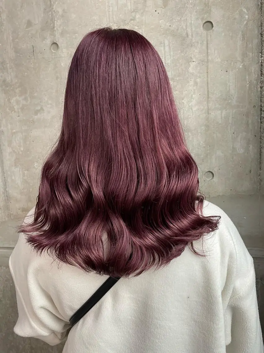 ロング カラー ヘアアレンジ 縮毛矯正/髪質改善/ ブリーチ毛/木元渓太のヘアスタイル