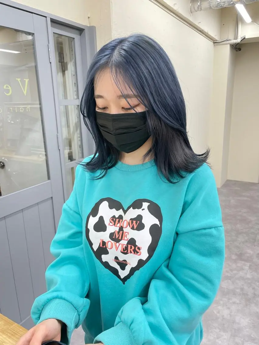 カラー レディースパーマ モデル募集RIKOのヘアスタイル