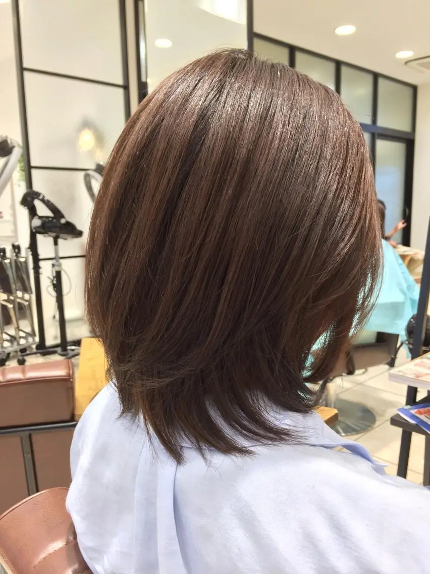 ミディアム カット トリートメント 中野 克也のヘアスタイル