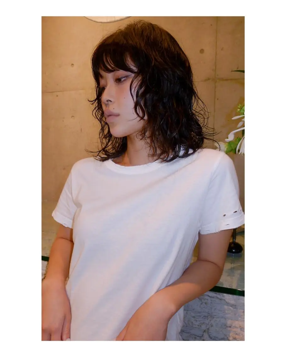 ミディアム カット メンズカット・パーマ eliasのヘアスタイル