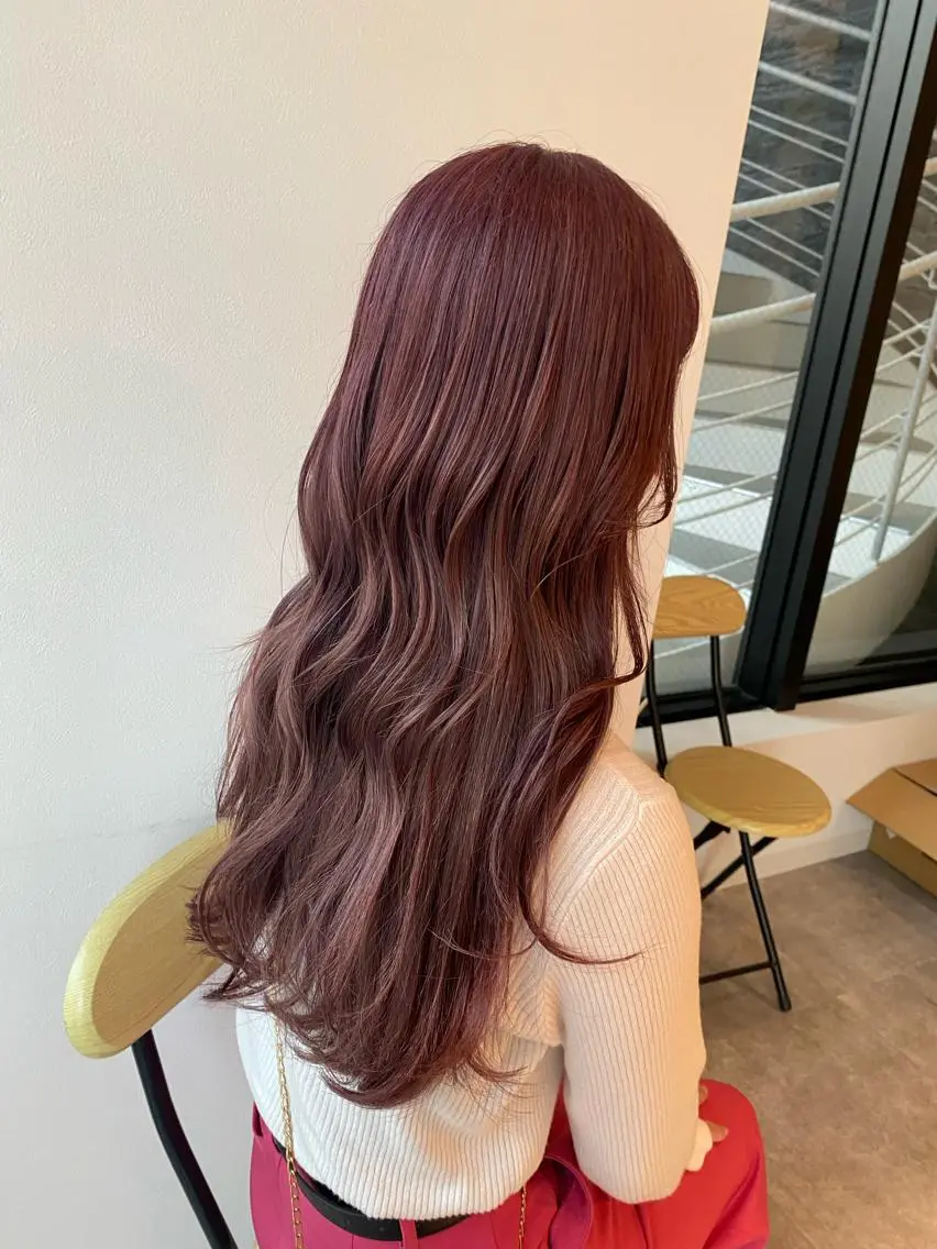 ロング カラー ハイトーンカラー カット ヘアカラー オスズ 🎀´-のヘアスタイル