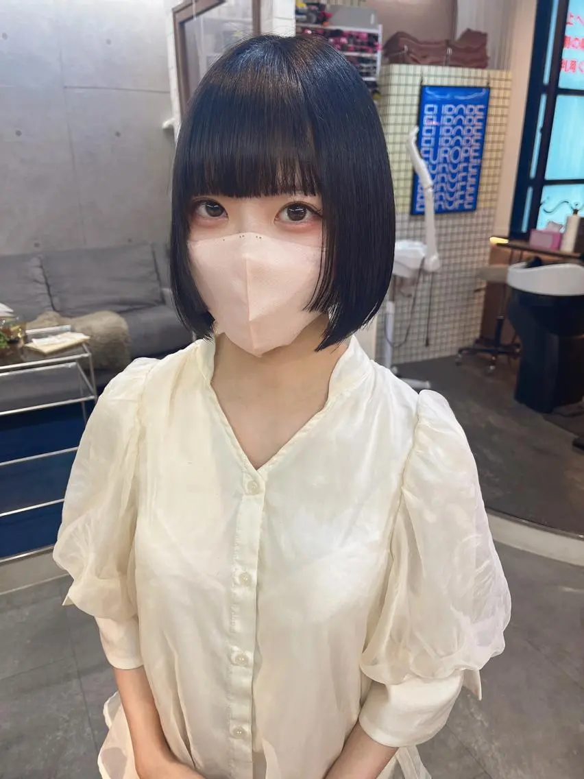 ショート 縮毛矯正 MIES amane(アマネ)のヘアスタイル