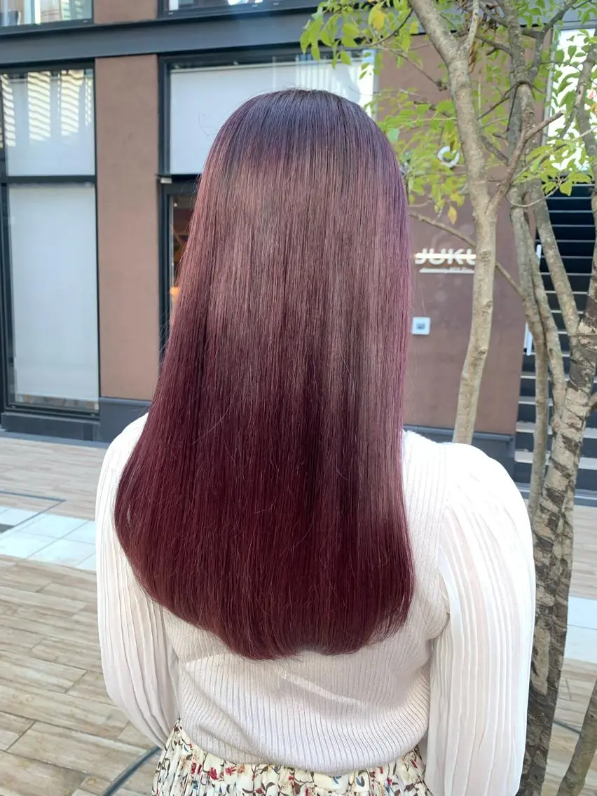ロング カラー ヘアアレンジ ブリーチ カット ヘアカラー トリートメント yuka .のヘアスタイル
