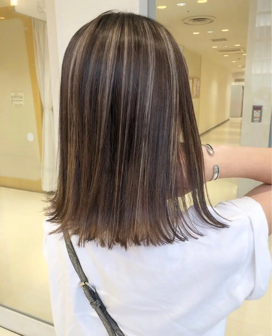 ミディアム カラー カット ヘアカラー ❤️ダブルカラー 髪質改善❤️SAYAのヘアスタイル