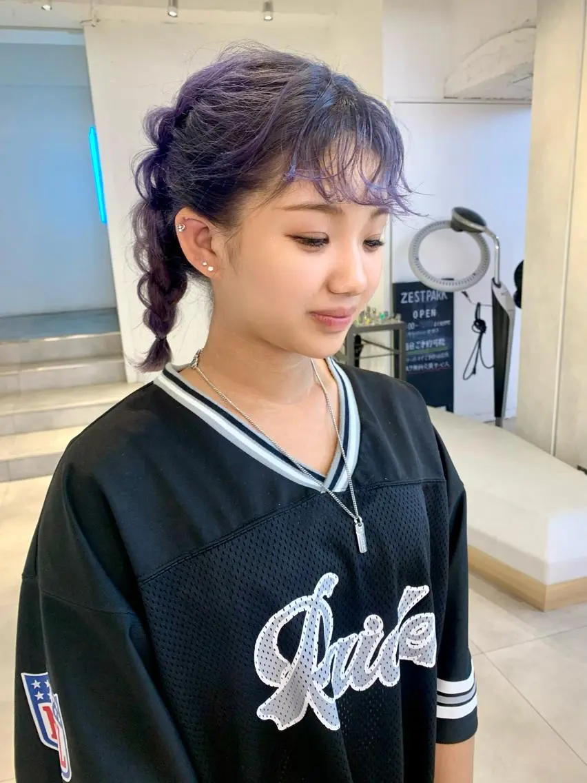 ミディアム カラー ヘアアレンジ Kureha/ネイル トレンドヘアのマツエク・マツパデザイン