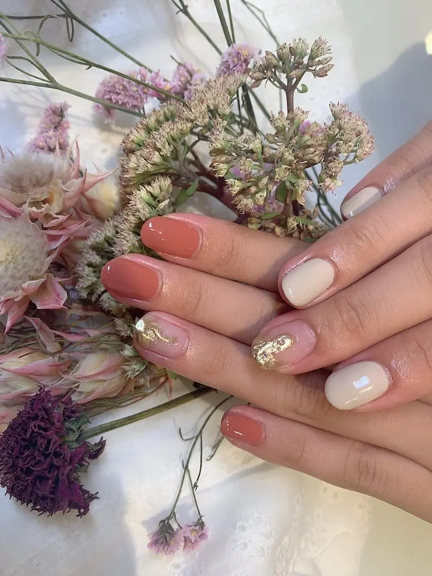 ネイル クリアネイル ゴールド nail* runa🌻のネイルデザイン