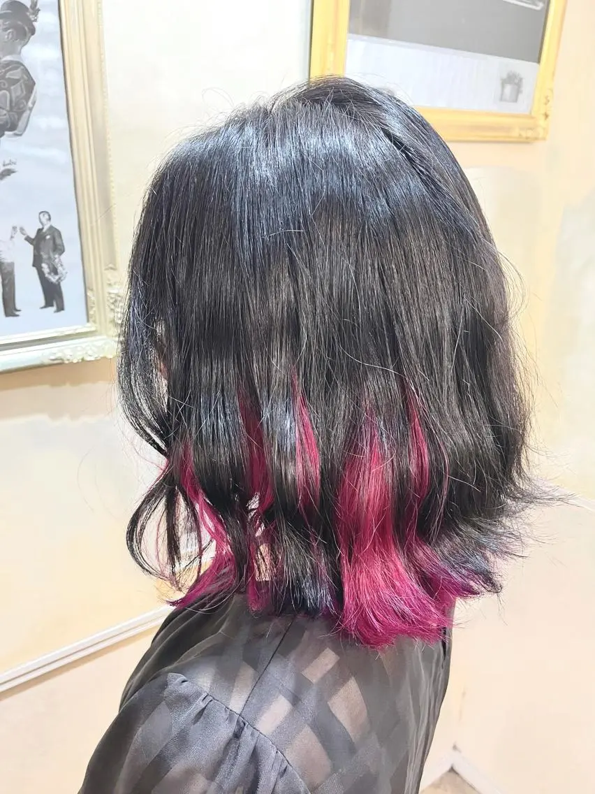 ミディアム カラー 岩谷/ブリーチ 🪽透明感カラーのヘアスタイル